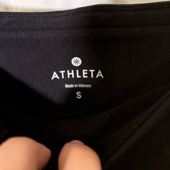 Athleta Small Black Traverse Radiant Grid‎ Tight Leggings - Picture 4 of 6